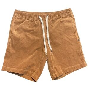 Vuori Optimist Shorts Mens Medium Brown Corduroy Stretch All Day Comfort 80s